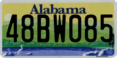 AL license plate 48BW085