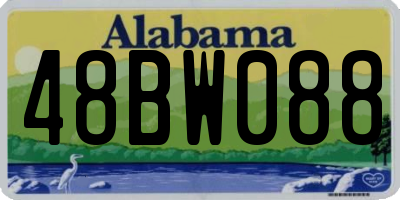 AL license plate 48BW088