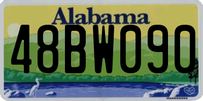 AL license plate 48BW090