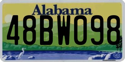 AL license plate 48BW098