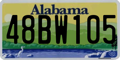 AL license plate 48BW105