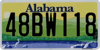 AL license plate 48BW118