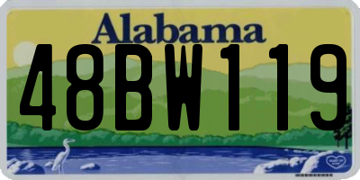 AL license plate 48BW119
