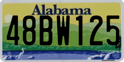 AL license plate 48BW125
