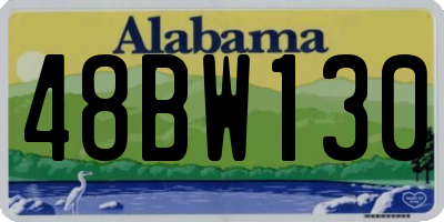 AL license plate 48BW130