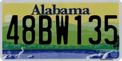 AL license plate 48BW135
