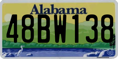 AL license plate 48BW138