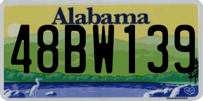 AL license plate 48BW139