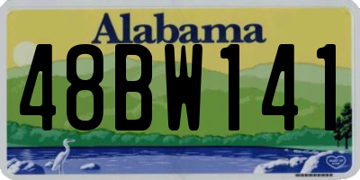 AL license plate 48BW141
