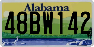AL license plate 48BW142