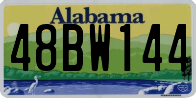 AL license plate 48BW144