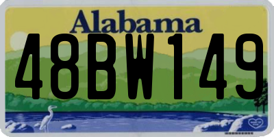 AL license plate 48BW149
