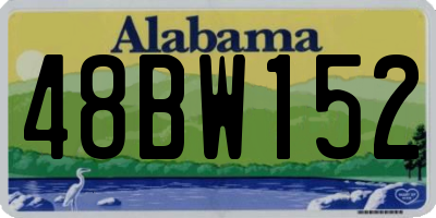 AL license plate 48BW152