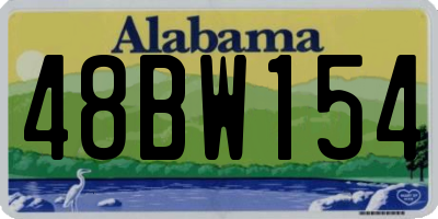 AL license plate 48BW154