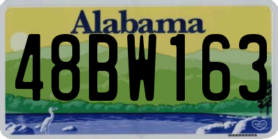 AL license plate 48BW163