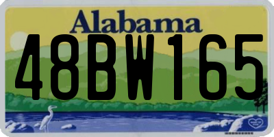 AL license plate 48BW165