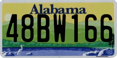 AL license plate 48BW166