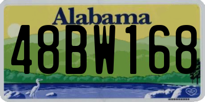 AL license plate 48BW168