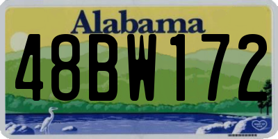 AL license plate 48BW172