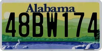 AL license plate 48BW174