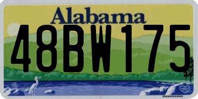AL license plate 48BW175