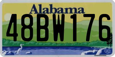 AL license plate 48BW176