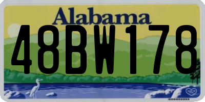 AL license plate 48BW178