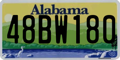 AL license plate 48BW180