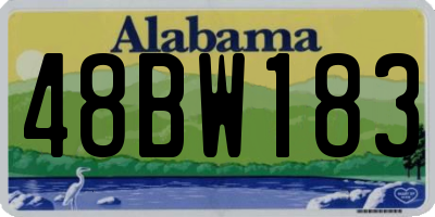 AL license plate 48BW183
