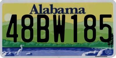 AL license plate 48BW185