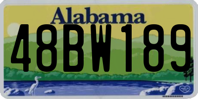 AL license plate 48BW189