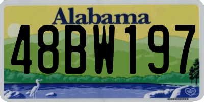 AL license plate 48BW197
