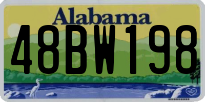 AL license plate 48BW198