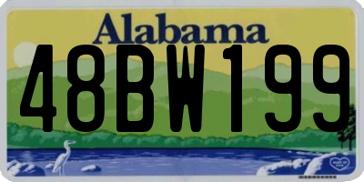 AL license plate 48BW199
