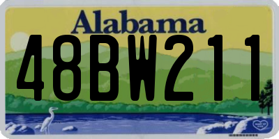 AL license plate 48BW211