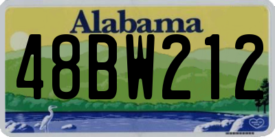AL license plate 48BW212