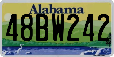 AL license plate 48BW242