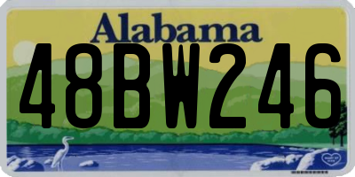 AL license plate 48BW246