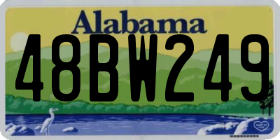 AL license plate 48BW249