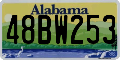 AL license plate 48BW253