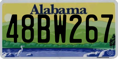 AL license plate 48BW267