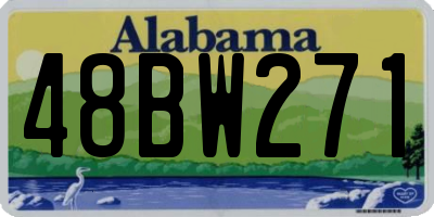 AL license plate 48BW271