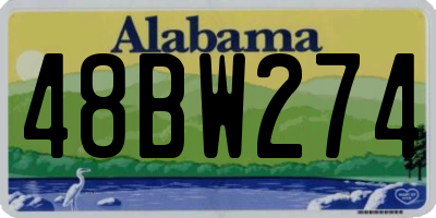 AL license plate 48BW274