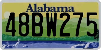 AL license plate 48BW275