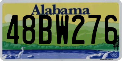 AL license plate 48BW276