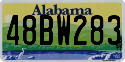 AL license plate 48BW283