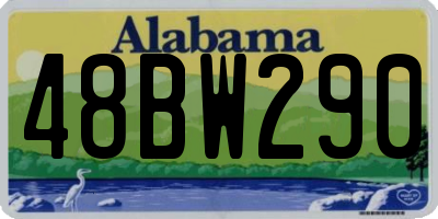 AL license plate 48BW290