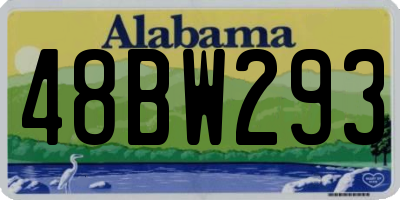 AL license plate 48BW293