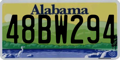 AL license plate 48BW294