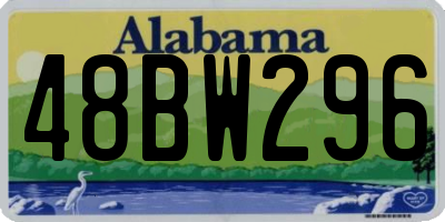 AL license plate 48BW296